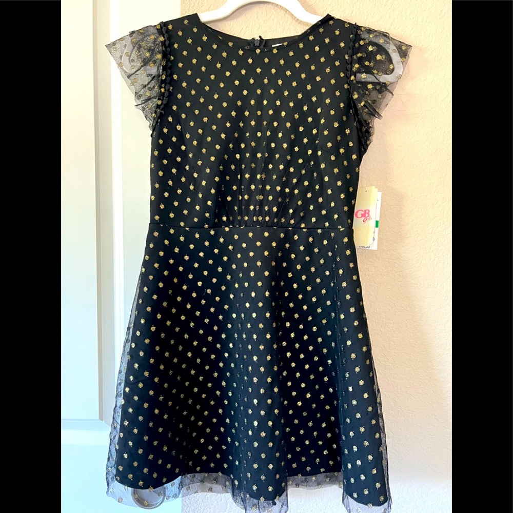 Pretty black and hold dress for theater, nice dinner, birthday party…. Brunch?